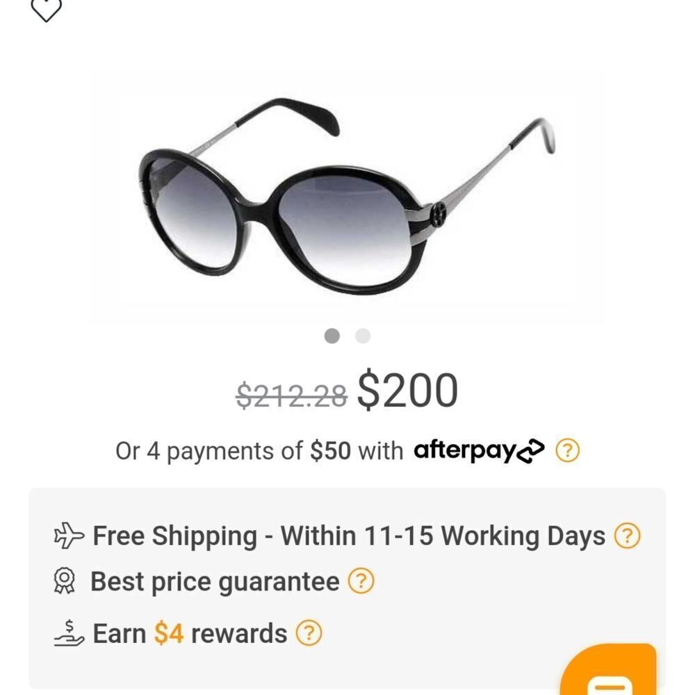 Giorgio Armani GA 777/s 56 18 130 Ivory and gray sunglasses - Picture 10 of 10